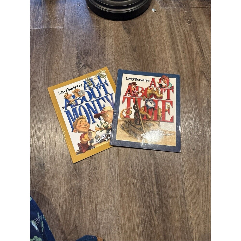 Larry Burkett All About Time & All About Money Paperback Books Set Of 2
